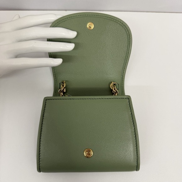 Gucci Leather Medium Blondie Wallet Crossbody Bag Purse Salamander Green NWOT - Picture 10 of 16